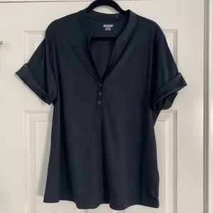 BNWT RR Rolls-Royce embroidered branded sports shirt blouse black 2XL